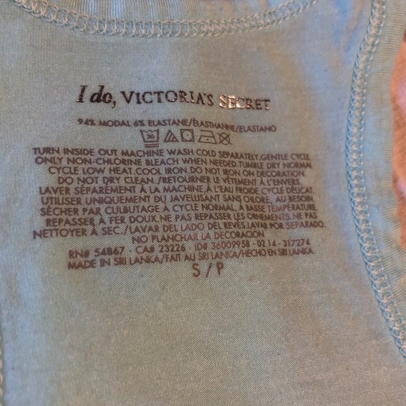 "Just Married" diamond sequin and blue tank - Picture 3 of 5